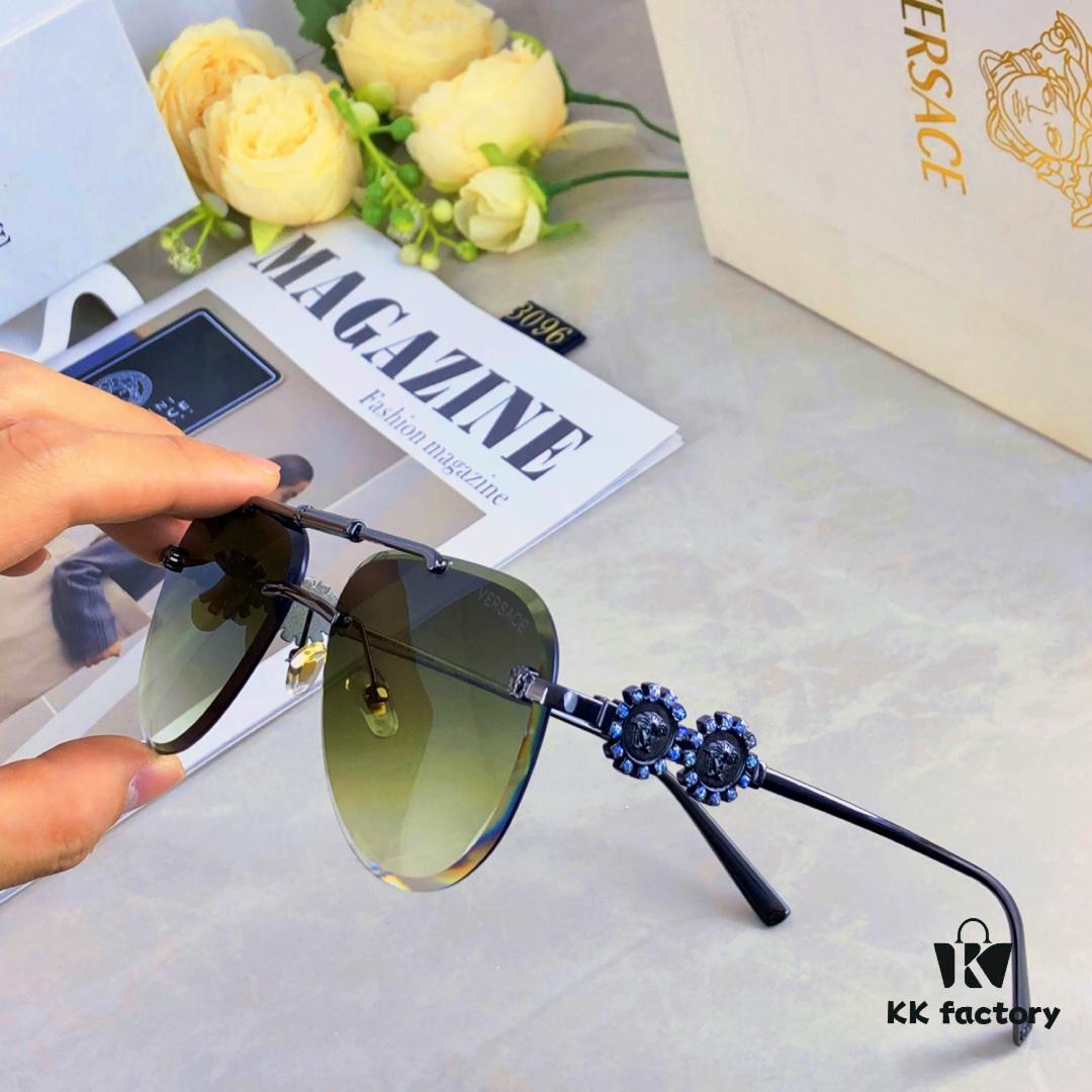 6931f8cd3a89a121ed54a051 Versac* New Arrival Metal Sunglasses Fashion Trend Unisex Aviator Shades European and American Business Retro Sun Glasses
