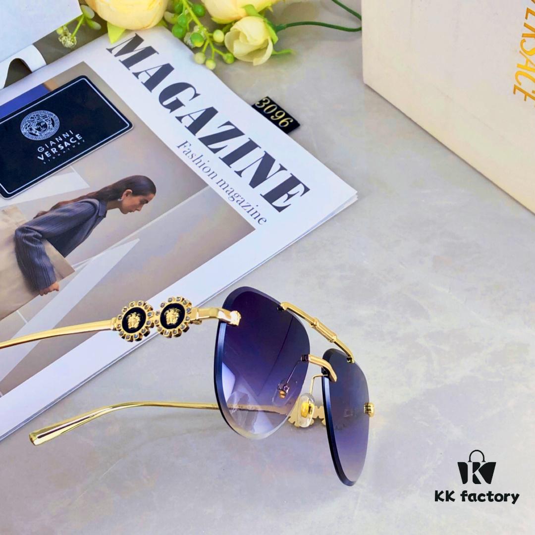 6931f8cd3a89a121ed54a055 Versac* New Arrival Metal Sunglasses Fashion Trend Unisex Aviator Shades European and American Business Retro Sun Glasses