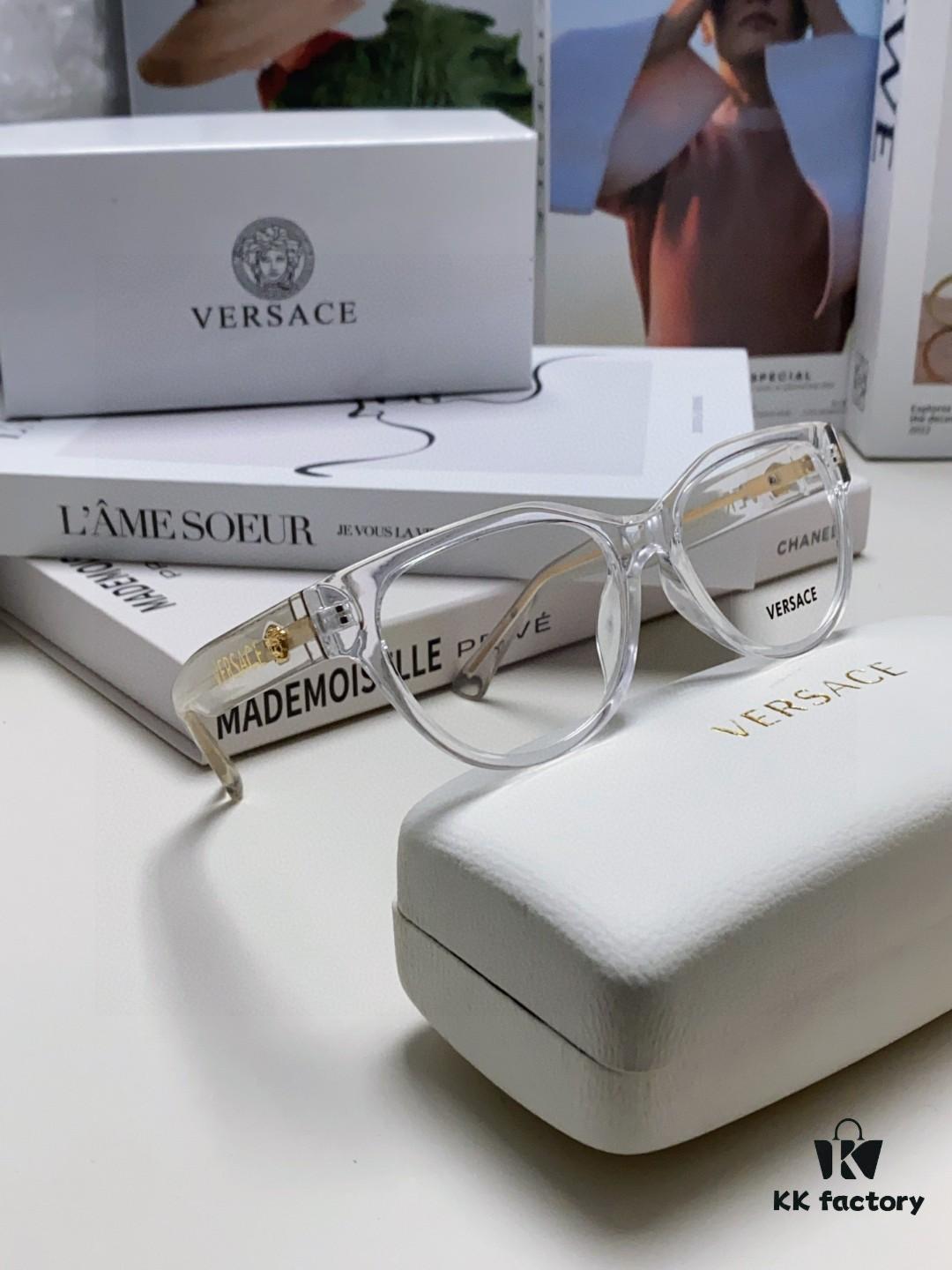 6931f8ce3a89a121ed54a05f VERSACE 2025 New Arrival Eyeglass Frame Round Transparent Full-Rim Fashion Women's Glasses for Prescription Lenses, Sunglasses