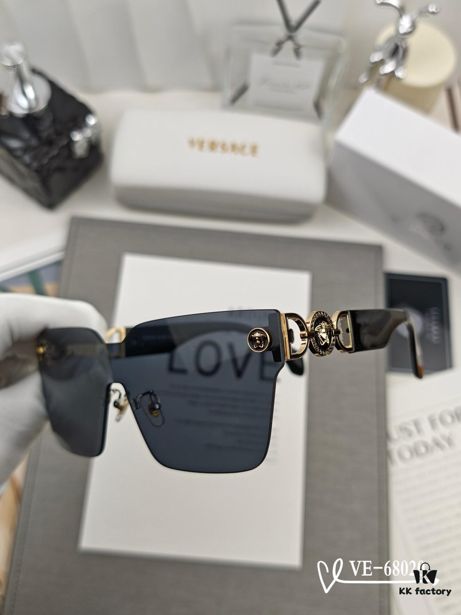 6931f8dd3a89a121ed54a133 Versace - TR90 Lightweight Sunglasses with Polarized Lenses, Model 68020
