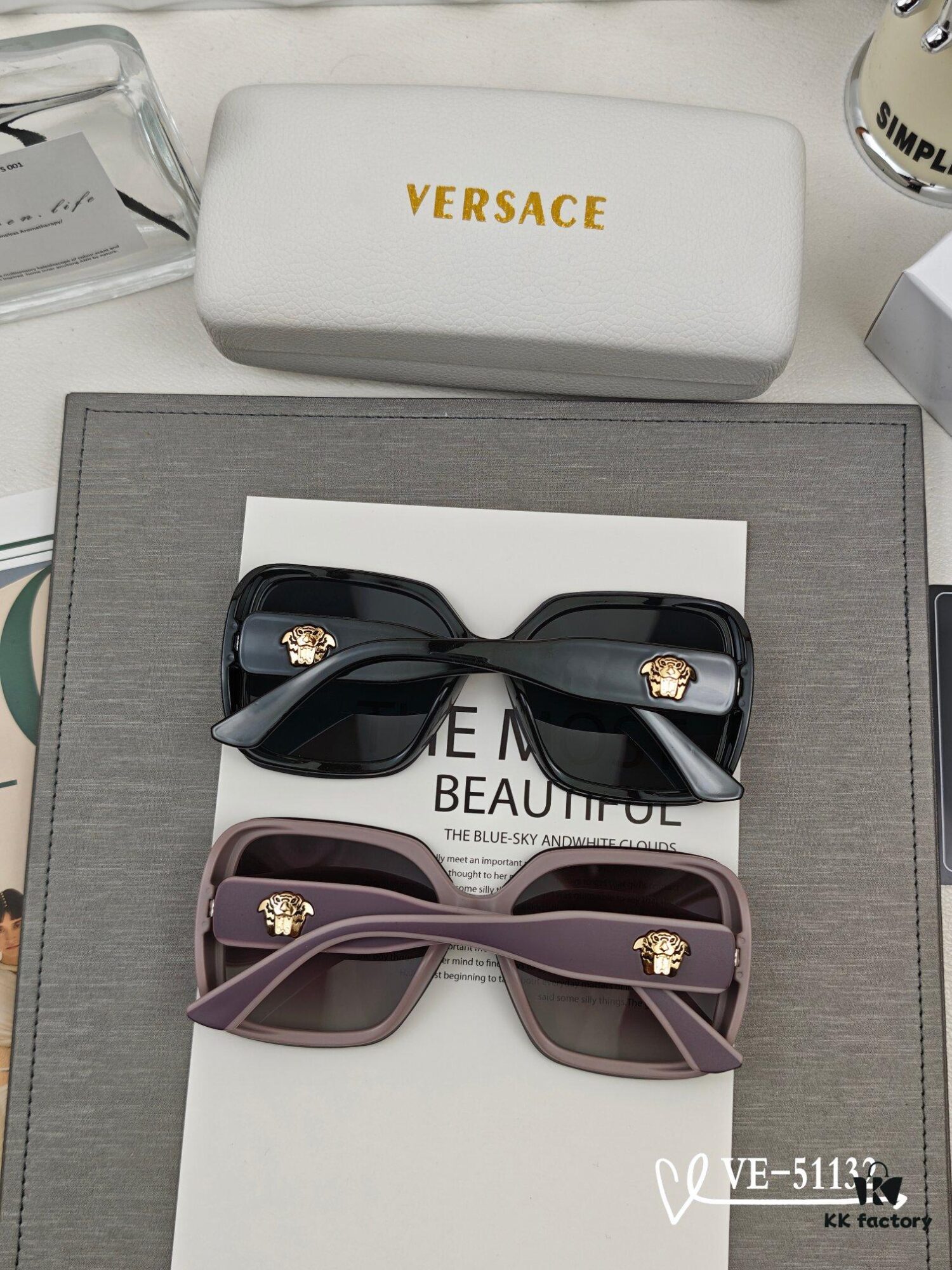 6931f8dd3a89a121ed54a13a Versace - TR90 Lightweight Sunglasses with Polarized Lenses, Stylish Design for Travel and Driving, Model 51132