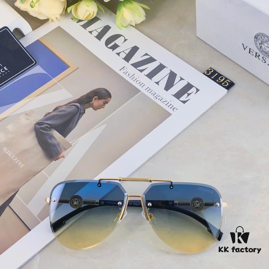 6931f8f13a89a121ed54a232 Versace 2025 New Arrival Classic Metal Frameless Men's Sunglasses, Fashionable UV-Protective Driving Shades
