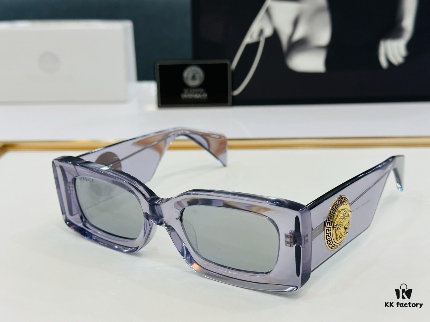 6931f8fa3a89a121ed54a2b1 VERSACE VE4474U Unisex Sunglasses, Size 52-20-140
