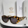 6931f90c3a89a121ed54a3ab VERSACE Elliptical Design Sunglasses with Golden Medusa Studs and Columnar Temples