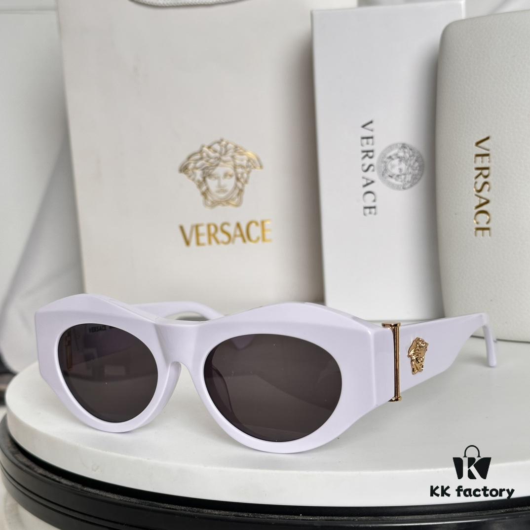 6931f90c3a89a121ed54a3b0 VERSACE Elliptical Design Sunglasses with Golden Medusa Studs and Columnar Temples