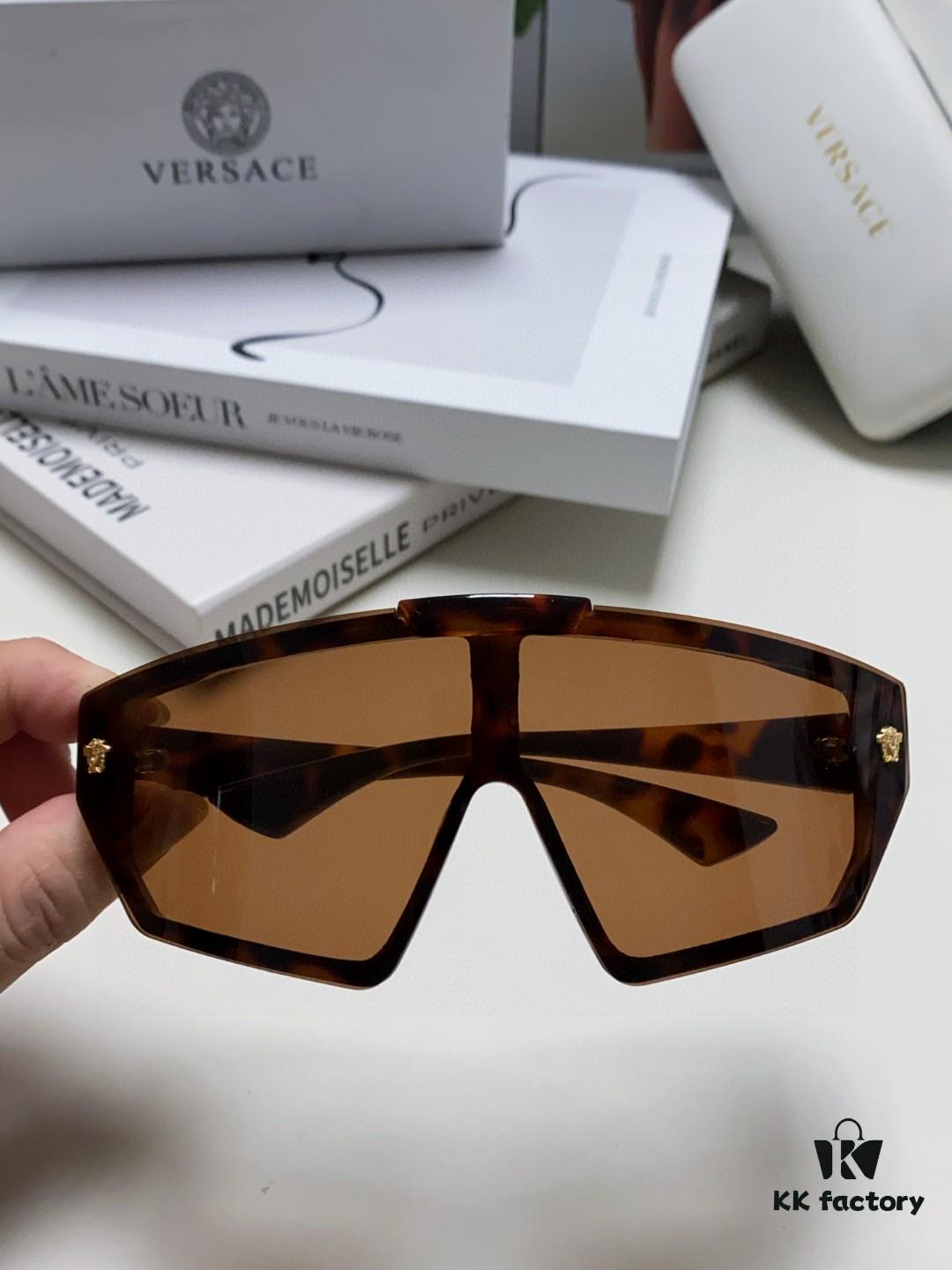 VERSACE Versace [Spring/Summer 2024 New Arrival] Unisex Sunglasses, One-Piece Mask-Style Eyewear