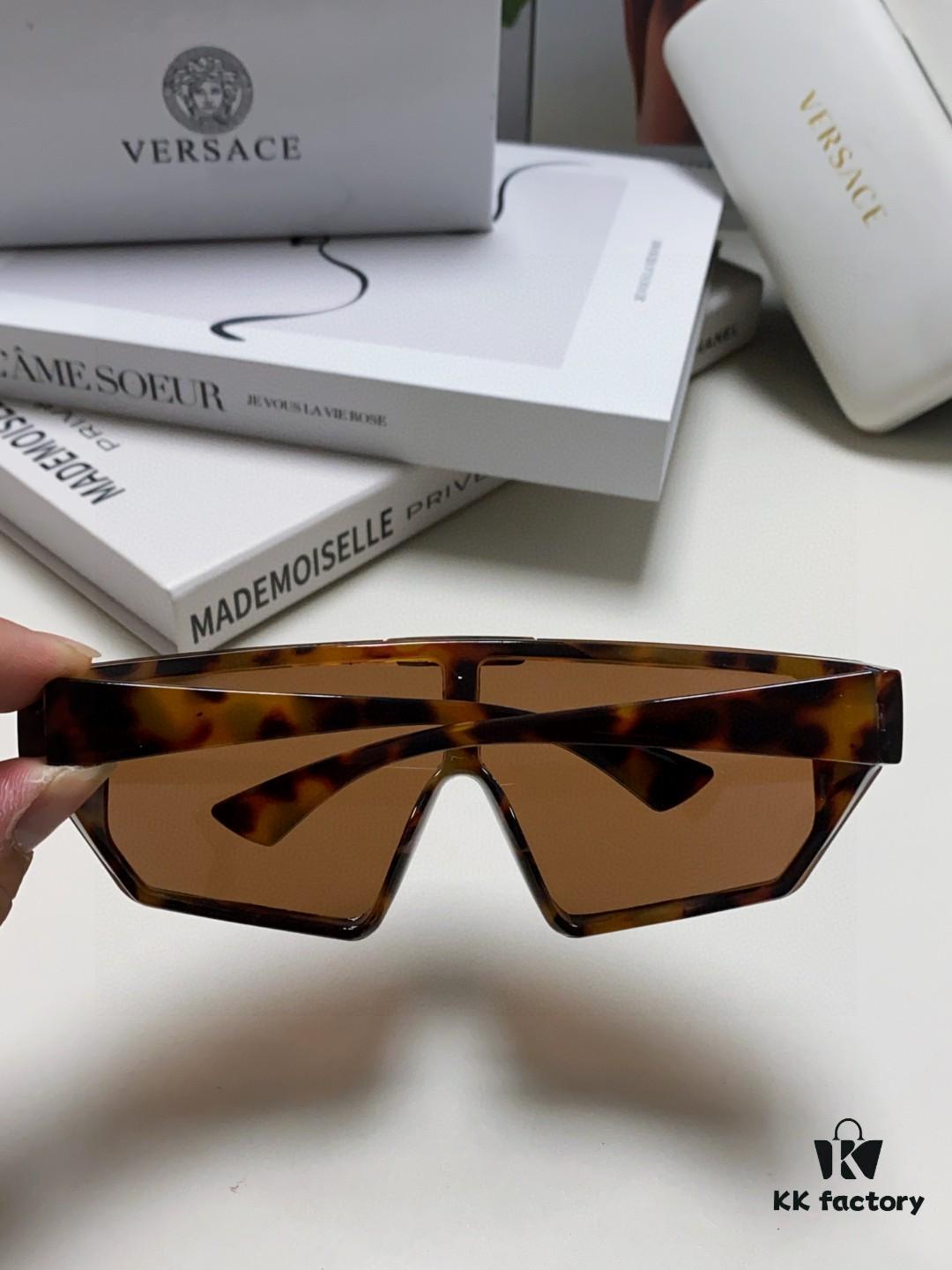 VERSACE Versace [Spring/Summer 2024 New Arrival] Unisex Sunglasses, One-Piece Mask-Style Eyewear