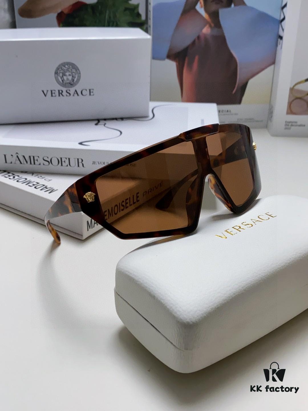 VERSACE Versace [Spring/Summer 2024 New Arrival] Unisex Sunglasses, One-Piece Mask-Style Eyewear