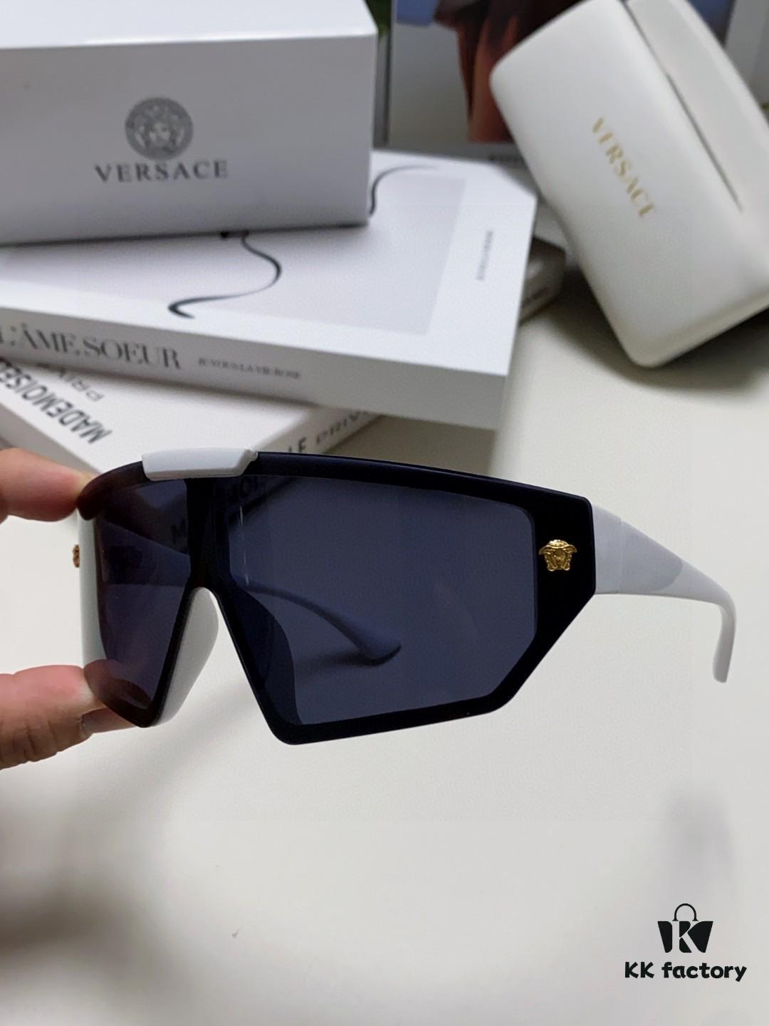 VERSACE Versace [2024 Spring/Summer New Arrival] Unisex Sunglasses, One-Piece Mask-Style Eyewear