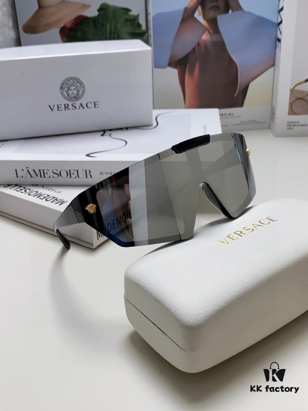 6931f9113a89a121ed54a3fb VERSACE Versace 2024 Spring/Summer New Arrival Unisex Sunglasses One-Piece Mask-Style Goggles