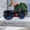 6931f9143a89a121ed54a41e Versace 2024 New Trendy Oversized Letter Sunglasses for Women, UV-Protective One-Piece Logo Lens, Unisex Stylish Sunglasses