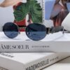 6931f9173a89a121ed54a44e Versace New Retro Oval Sunglasses, Fashionable Unisex Sun Glasses, Celebrity Style