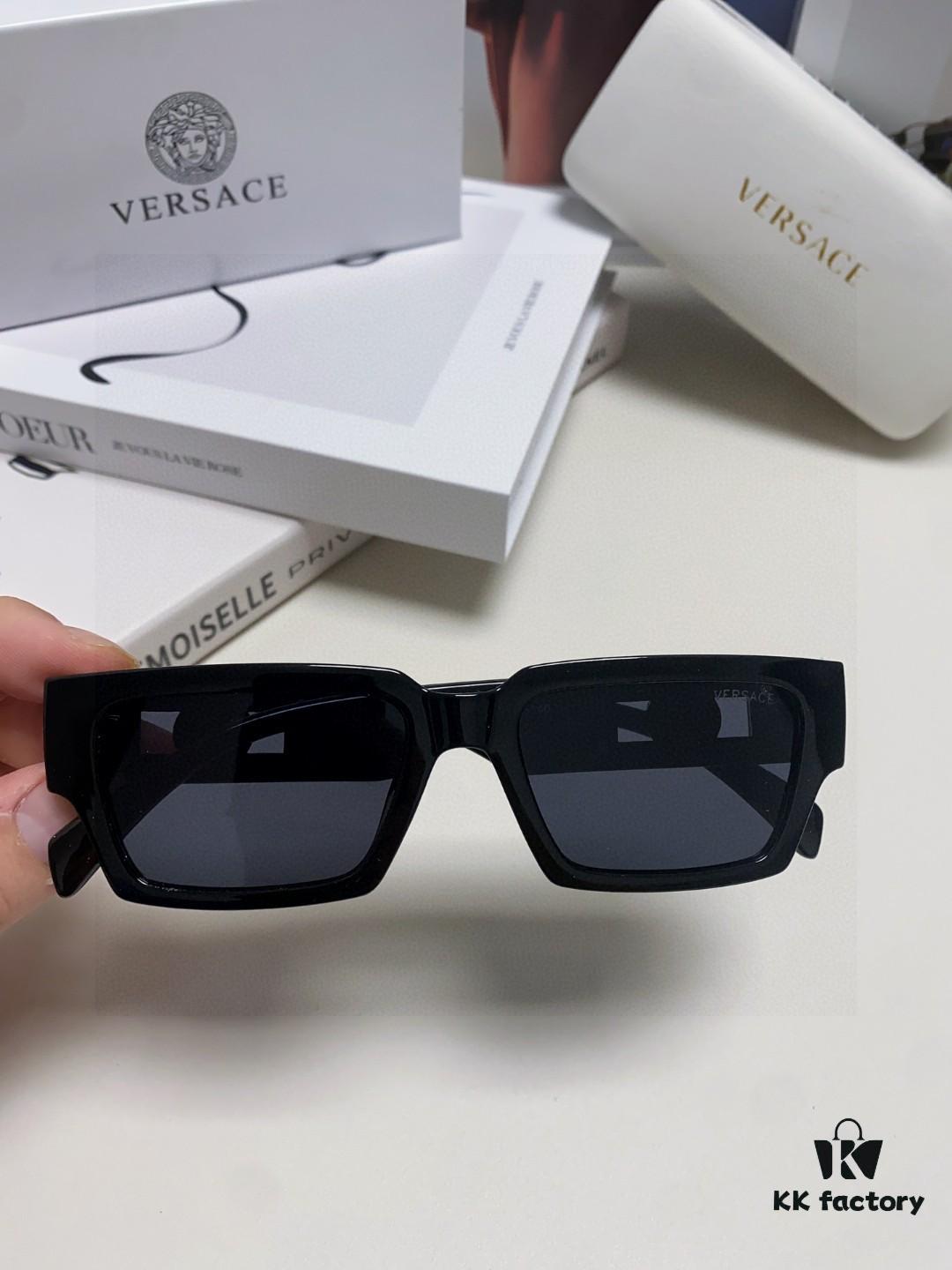 6931f9183a89a121ed54a45b Versace 2024 New Arrival Influencer Sunglasses for Women, High-End Ins-style Edgy Fashion Hip-Hop Unisex Men's Shades, Couple's Sunglasses