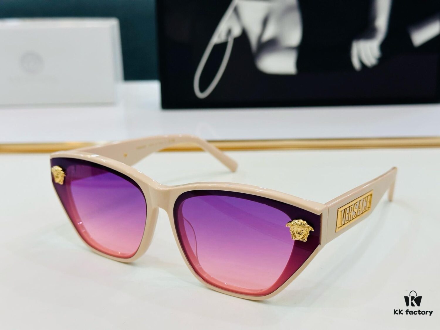 6931f9233a89a121ed54a4f6 VERSACE VESACE Home VE6754 Sunglasses MOD: 66□14-145 Stylish Eyewear