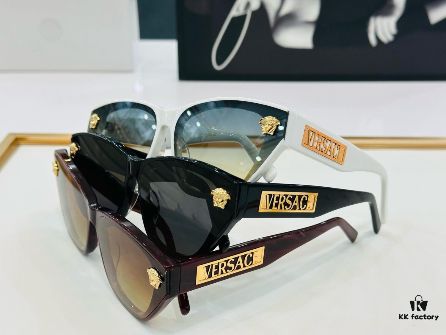 6931f9233a89a121ed54a4f8 VERSACE VESACE Home VE6754 Sunglasses MOD: 66□14-145 Stylish Eyewear