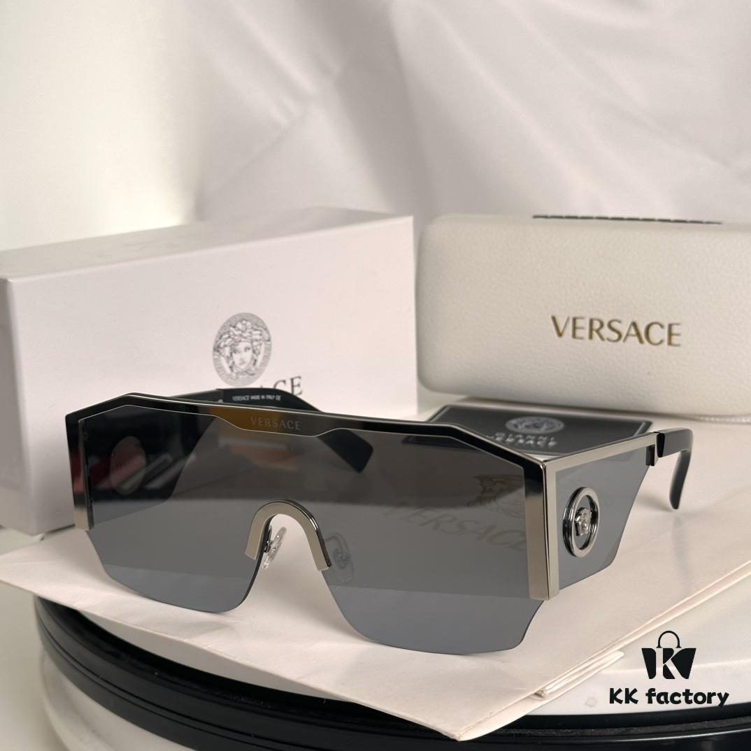 Versace Medusa One-Piece Punk Street Style Sunglasses for Men