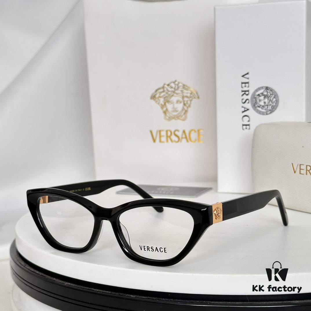 6931f9323a89a121ed54a5cb Versac* Fansi VE3356, SIZE: 55-16-145, Elevate Your Fashion Sense with Bold and Stylish Sunglasses Featuring Versac* Logo on Temples