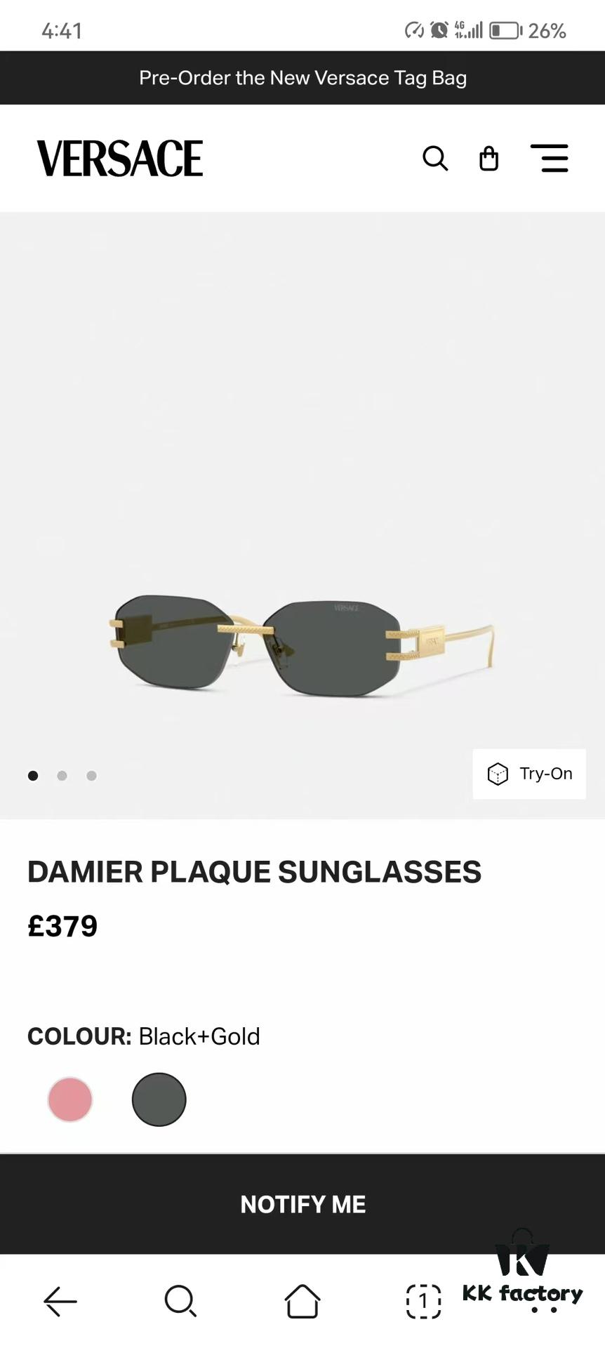 VERSACE VE2274 Sunglasses Model: 58□13-140