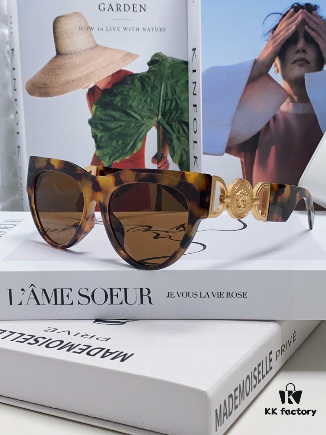 VERSACE Versace 2024 New Arrival Unisex Trendy Sunglasses Stylish UV Protection Sunglasses Korean Fashion Celebrity Style