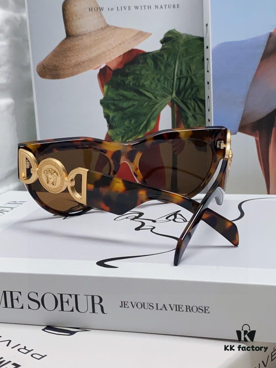 VERSACE Versace 2024 New Arrival Unisex Trendy Sunglasses Stylish UV Protection Sunglasses Korean Fashion Celebrity Style