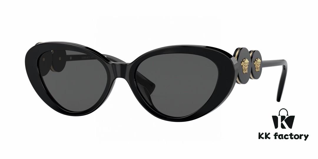 6931f93d3a89a121ed54a663 Versace VE4433 Cat-Eye Sunglasses with Oval Frame, Trendy Unisex Sun Glasses for Summer Travel