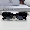 6931f93d3a89a121ed54a66a Versace VE4433 Cat-Eye Sunglasses with Oval Frame, Trendy Unisex Sun Glasses for Summer Travel