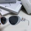 6931f93e3a89a121ed54a673 Versace Oval Cat-Eye Sunglasses VE4433, Fashionable Unisex Design, Stylish Summer Travel Sunglasses with Gold Frame