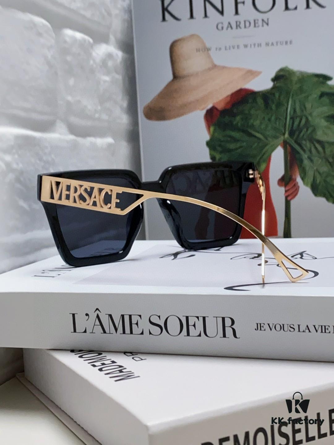VERSACE Versace New Arrival 🎉 Popular Recommended Style, Italian Design, Imported Material Construction [Strong] Unique Logo Classic Design [Leisure] Simple and Elegant Unisex Eyewear Sunglasses VE4431