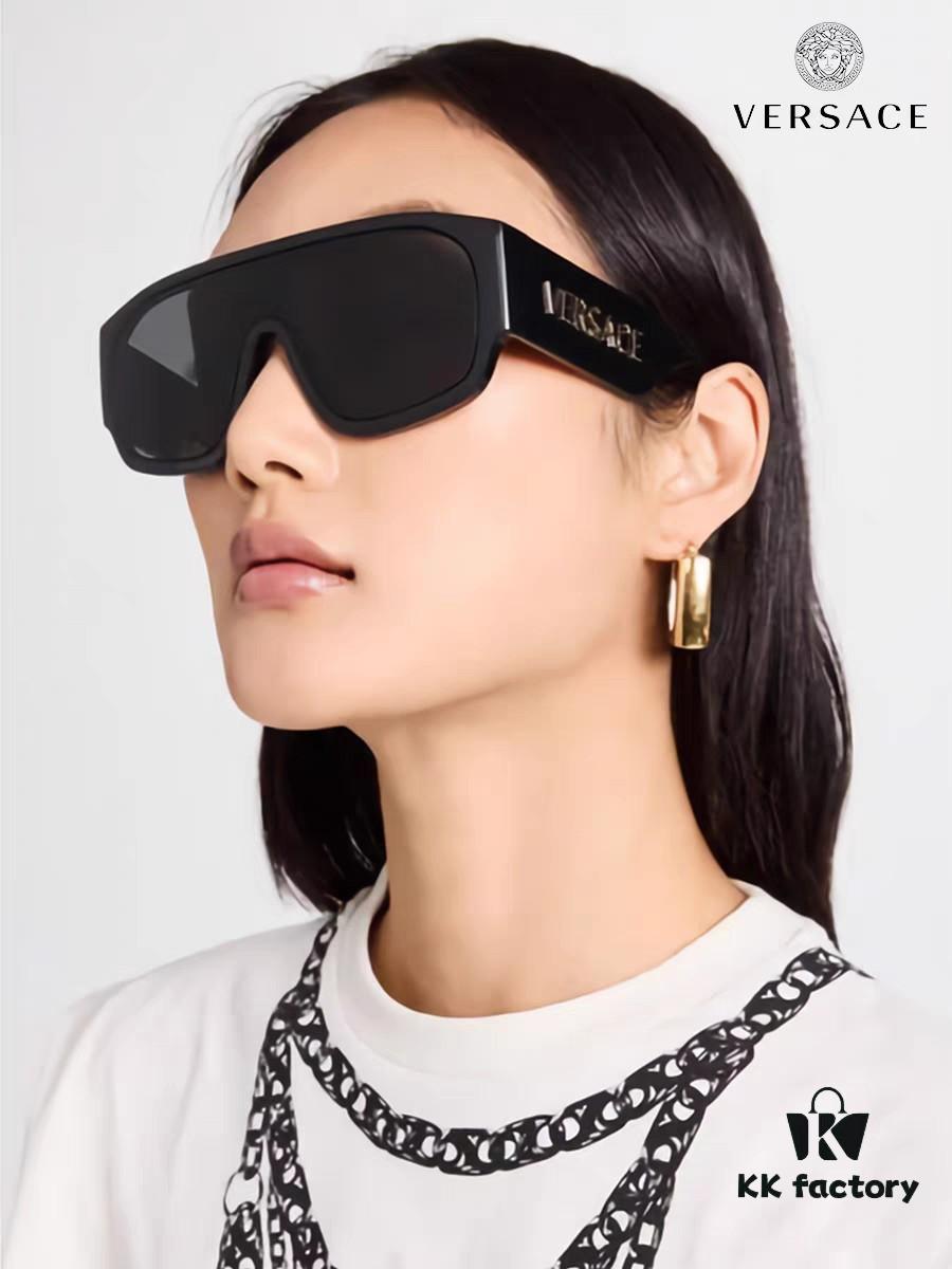 6931f9433a89a121ed54a6c4 Versace 2024 New Arrival Sunglasses Unisex High-End One-Piece Aviator Sun Glasses for Driving 4439