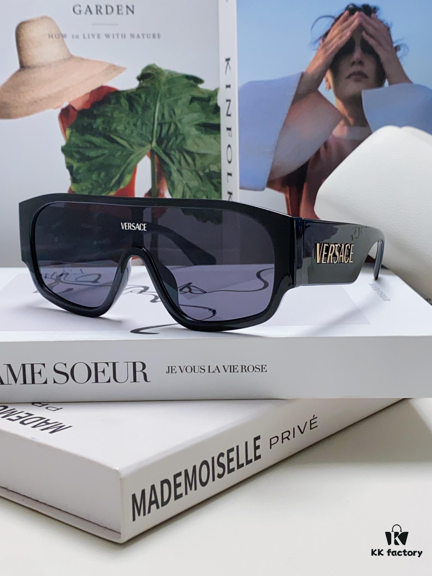 6931f9443a89a121ed54a6c6 Versace 2024 New Arrival Sunglasses Unisex High-End One-Piece Aviator Sun Glasses for Driving 4439