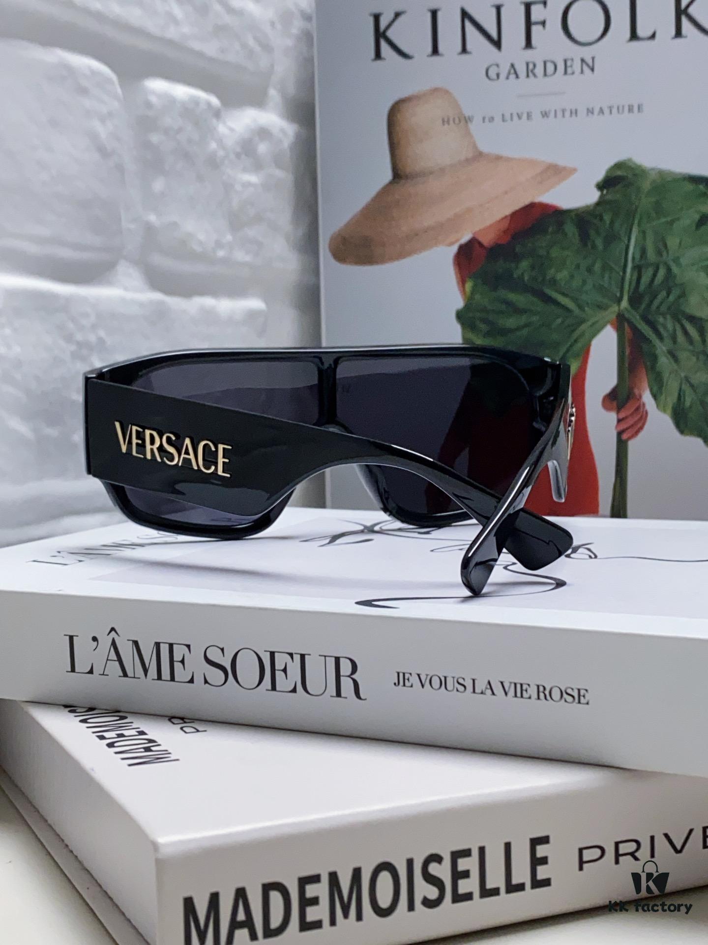 6931f9443a89a121ed54a6c8 Versace 2024 New Arrival Sunglasses Unisex High-End One-Piece Aviator Sun Glasses for Driving 4439