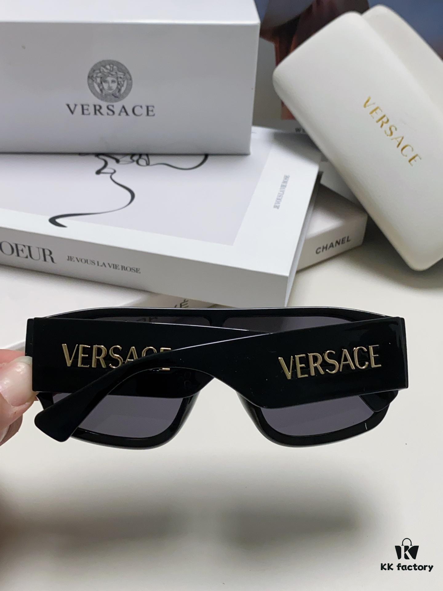 6931f9443a89a121ed54a6ca Versace 2024 New Arrival Sunglasses Unisex High-End One-Piece Aviator Sun Glasses for Driving 4439