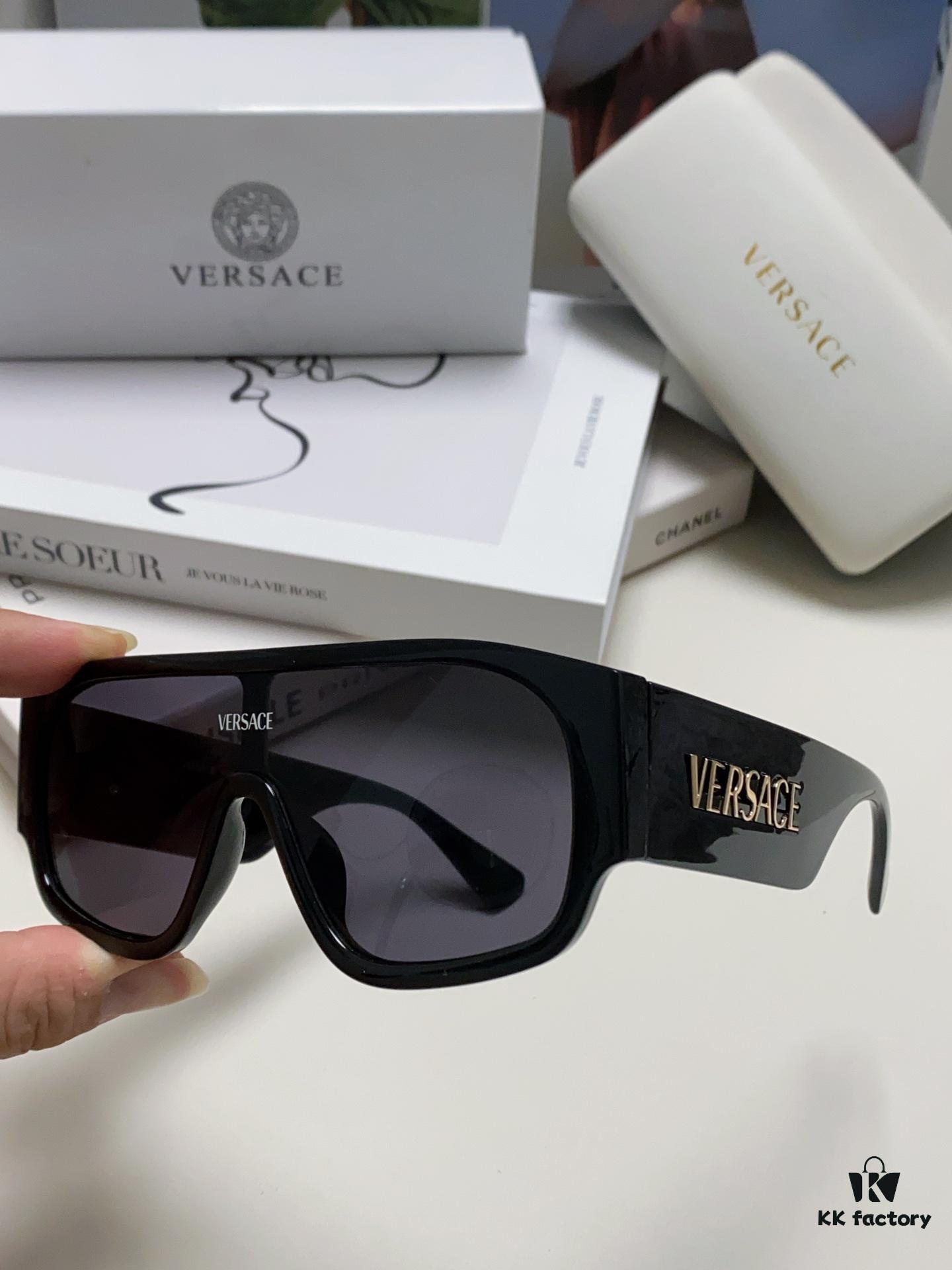 6931f9443a89a121ed54a6cb Versace 2024 New Arrival Sunglasses Unisex High-End One-Piece Aviator Sun Glasses for Driving 4439