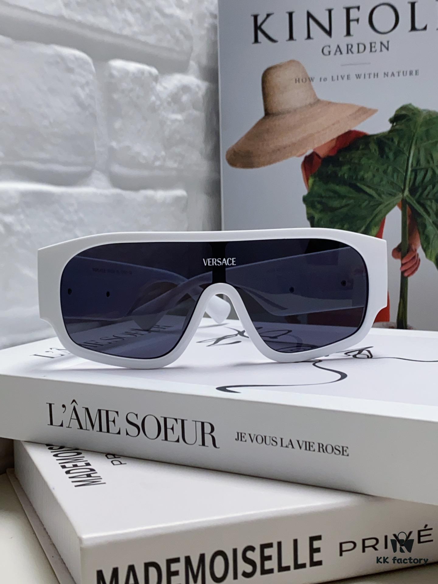 6931f9443a89a121ed54a6d1 Versace 2024 New Arrival Sunglasses Unisex High-End One-Piece Pilot Sun Glasses for Driving 4439