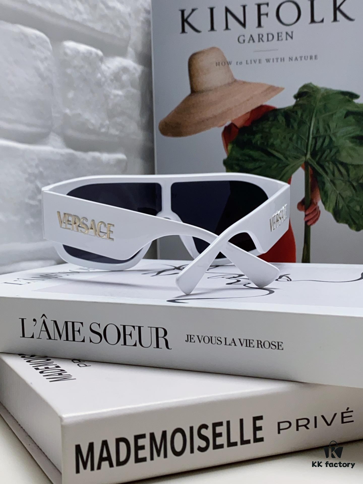 6931f9443a89a121ed54a6d2 Versace 2024 New Arrival Sunglasses Unisex High-End One-Piece Pilot Sun Glasses for Driving 4439