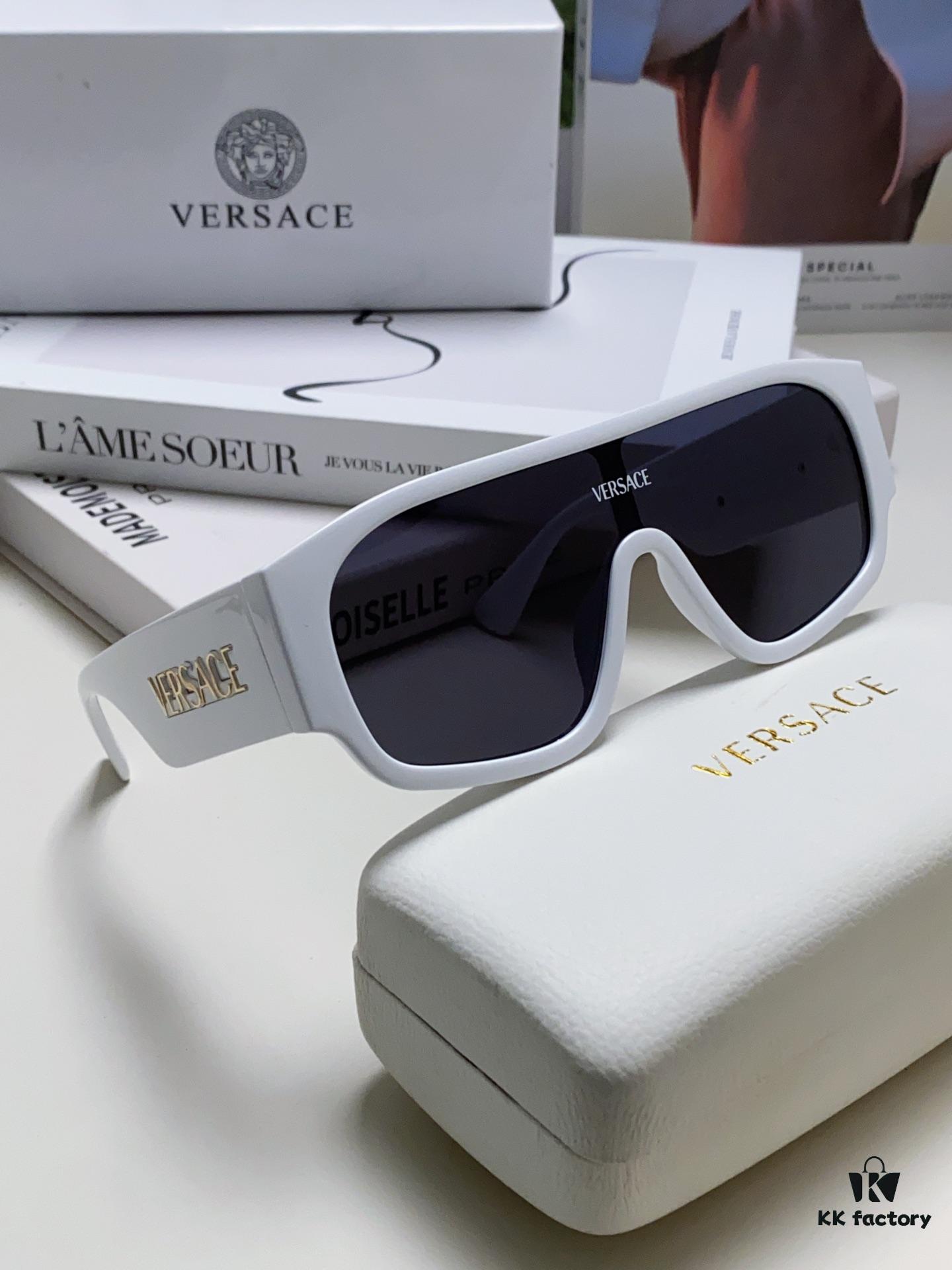 6931f9453a89a121ed54a6d7 Versace 2024 New Arrival Sunglasses Unisex High-End One-Piece Pilot Sun Glasses for Driving 4439