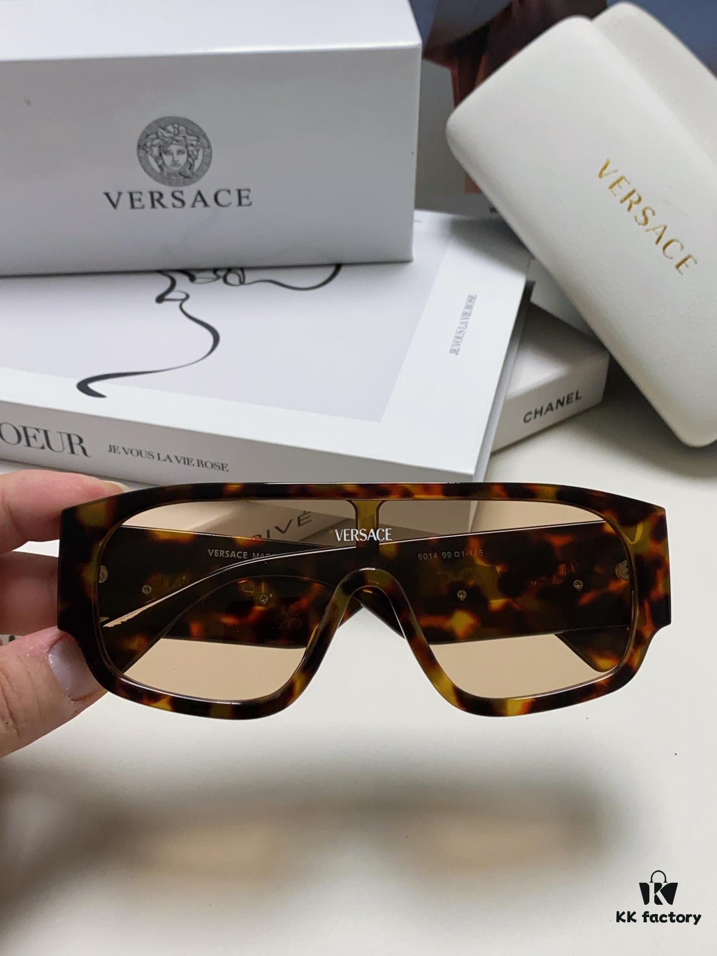 6931f9453a89a121ed54a6dd Versace 2024 New Arrival Sunglasses Unisex High-End One-Piece Aviator Eyewear for Driving