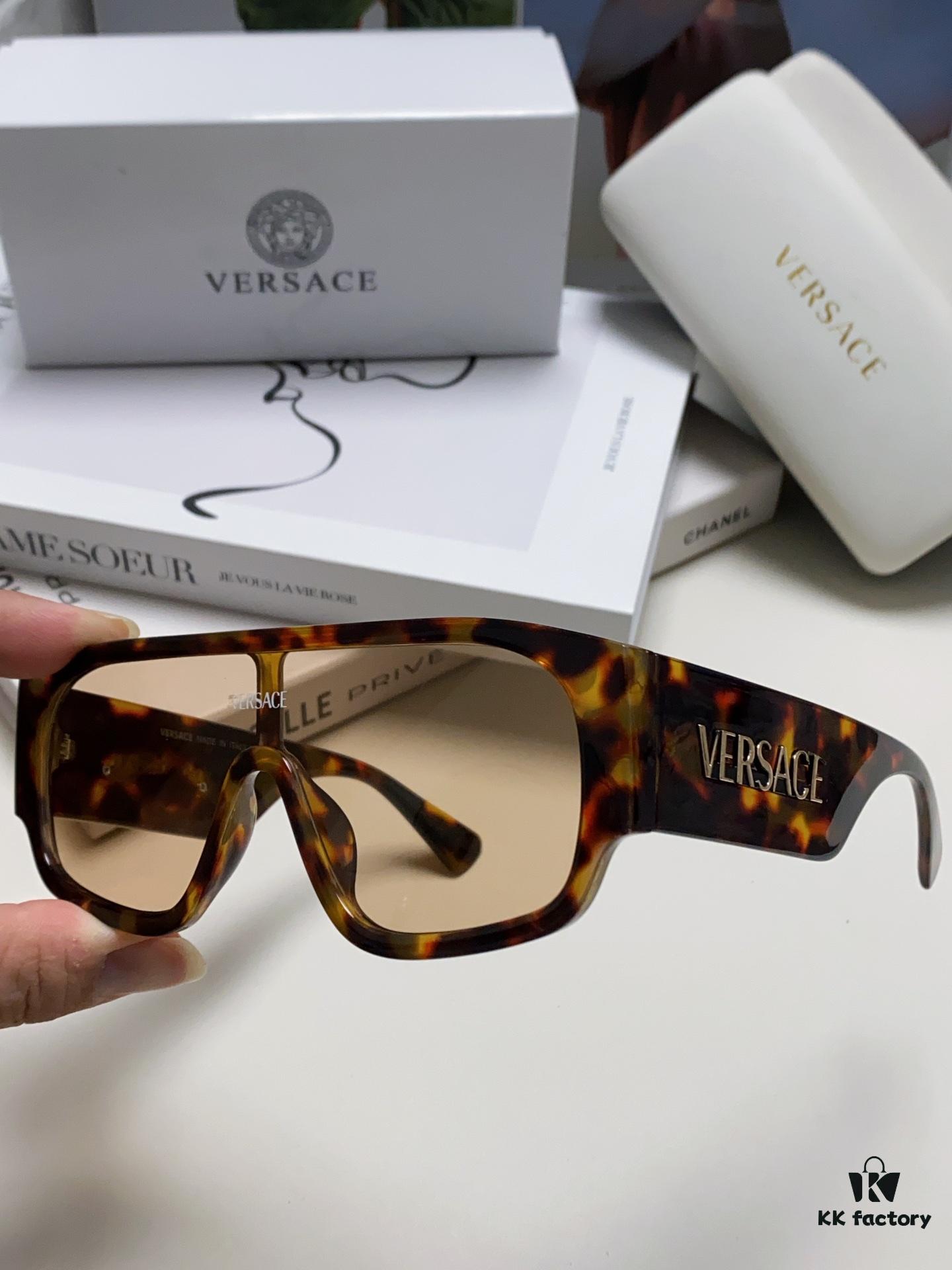 6931f9453a89a121ed54a6df Versace 2024 New Arrival Sunglasses Unisex High-End One-Piece Aviator Eyewear for Driving