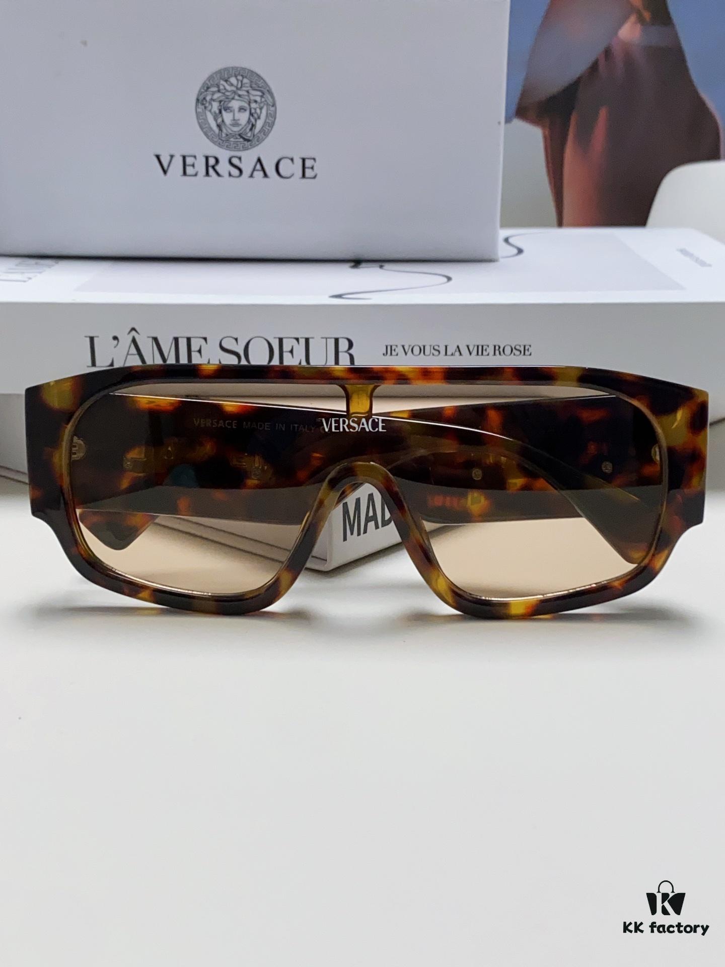 6931f9453a89a121ed54a6e0 Versace 2024 New Arrival Sunglasses Unisex High-End One-Piece Aviator Eyewear for Driving