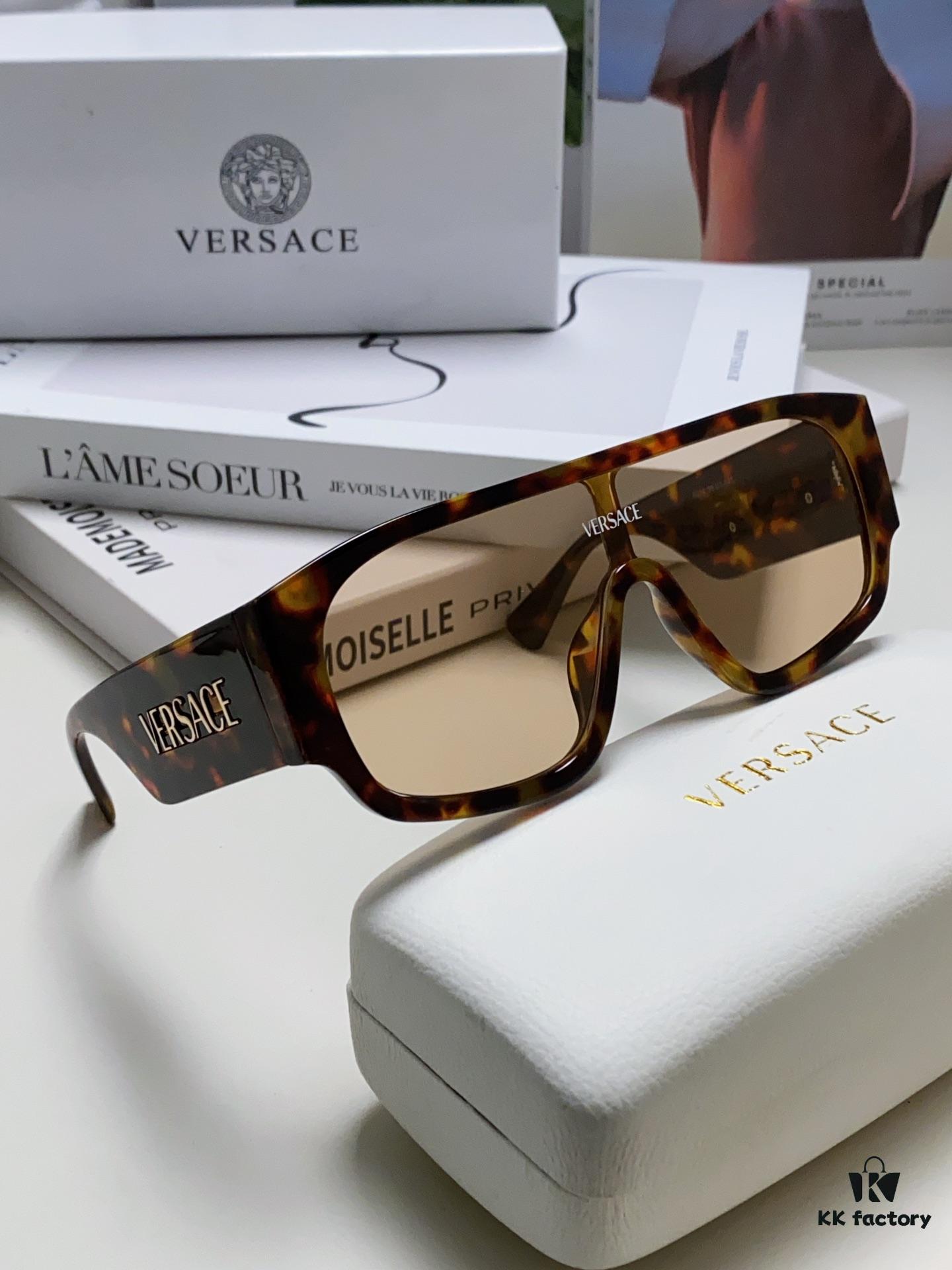 6931f9463a89a121ed54a6e1 Versace 2024 New Arrival Sunglasses Unisex High-End One-Piece Aviator Eyewear for Driving