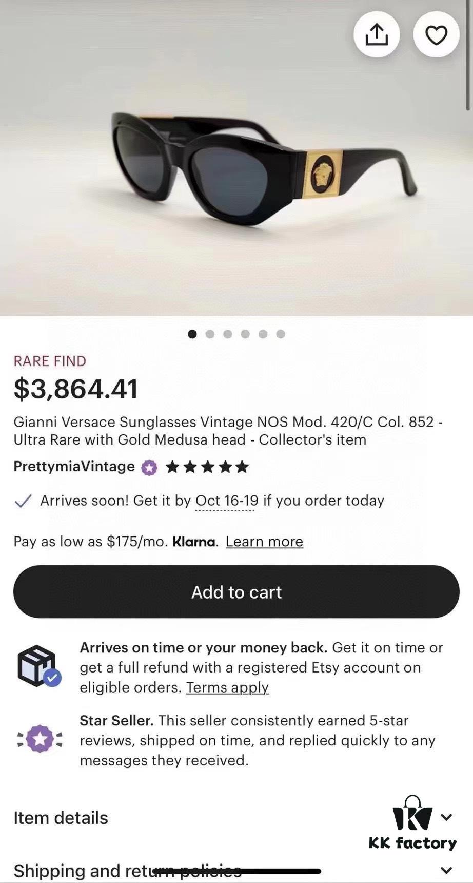VERSACE 420/C Sunglasses, Size 53□20-145