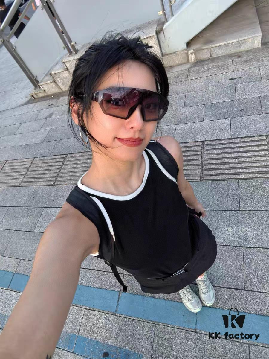 VERSACE Versace [2024 Spring/Summer New Arrival] Unisex Sunglasses, One-Piece Mask-Style Eyewear