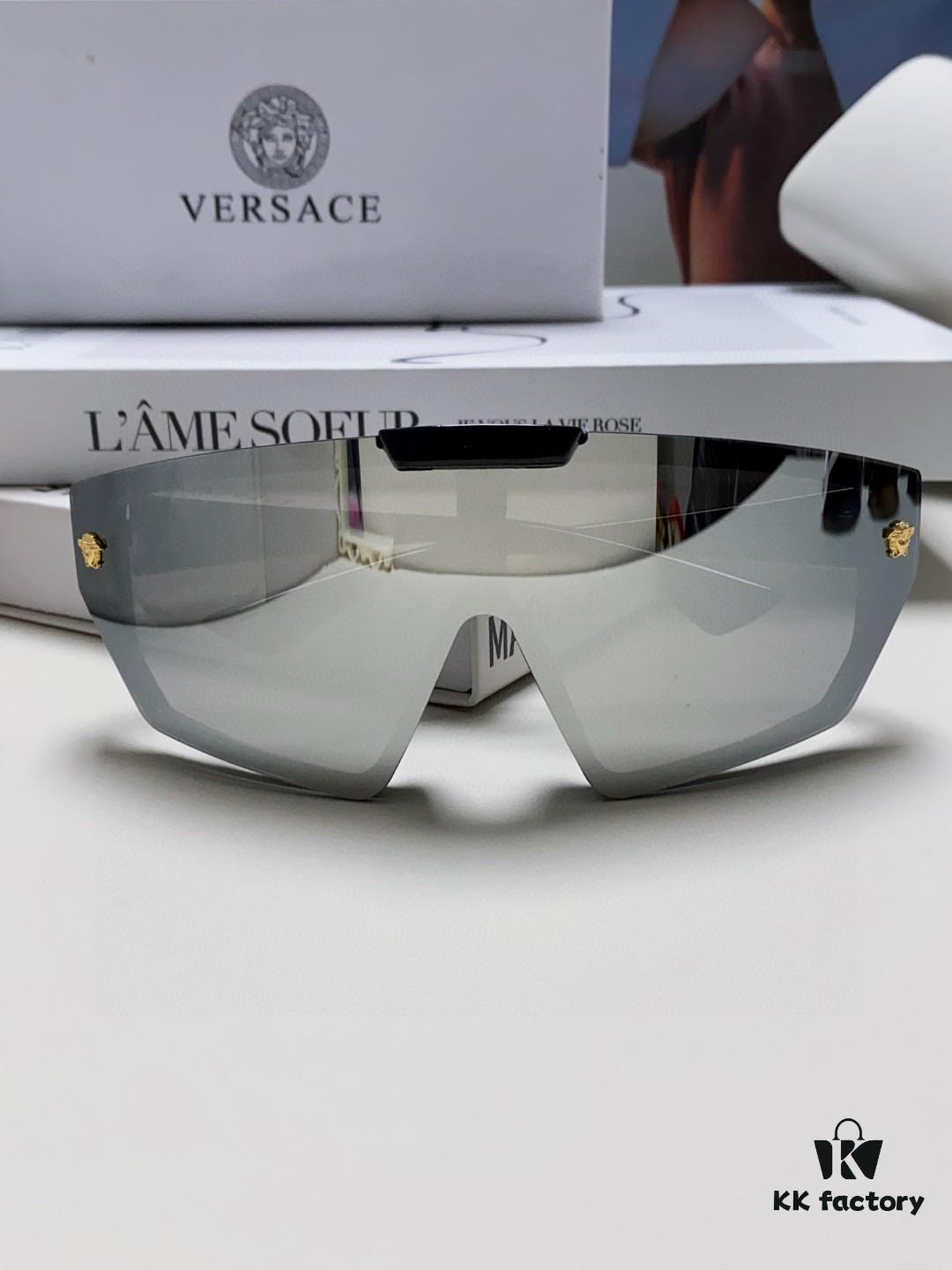 VERSACE Versace [Spring/Summer 2024 New Arrival] Unisex Sunglasses, One-Piece Mask-Style Eyewear