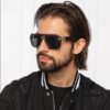 6931f9513a89a121ed54a779 VERSACE Unisex Classic Black and Gold Sunglasses Fashion Couple Shades VE4399