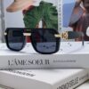 6931f9513a89a121ed54a77b VERSACE Unisex Classic Black and Gold Sunglasses Fashion Couple Shades VE4399