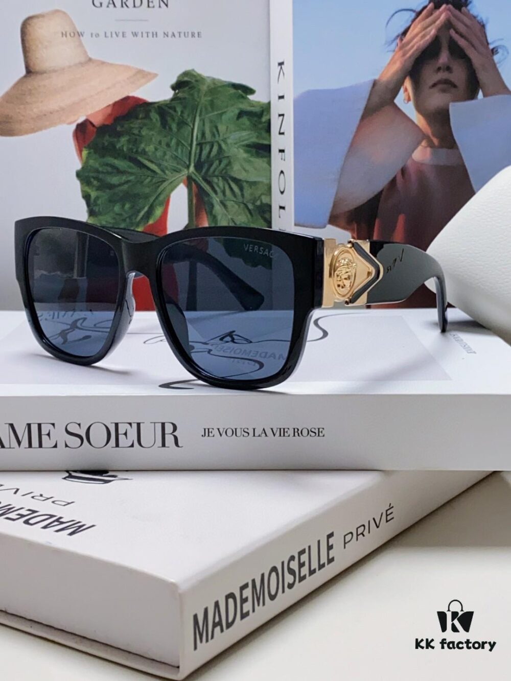 6931f9573a89a121ed54a7cd Versace 2024 Latest Hit Fashion Medusa Head Sunglasses, Trendy Oversized Retro Shades Unisex European and American Style
