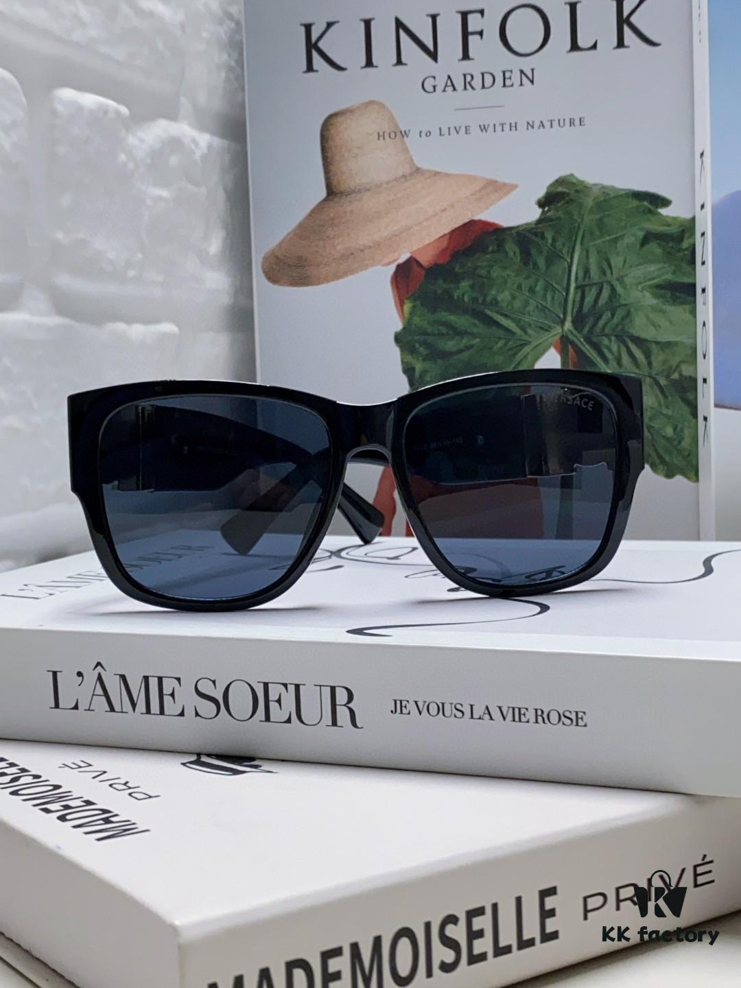 6931f9573a89a121ed54a7ce Versace 2024 Latest Hit Fashion Medusa Head Sunglasses, Trendy Oversized Retro Shades Unisex European and American Style