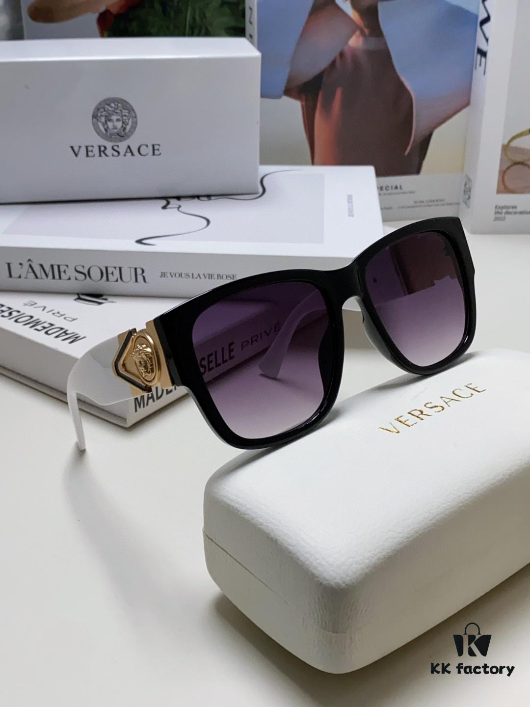 6931f9593a89a121ed54a7de Versace 2024 Latest Hit Fashion Human Head Sunglasses, Trendy Oversized Retro Sun Glasses for Men and Women, Unisex Eyewear