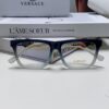 6931f95b3a89a121ed54a805 Versace 2024 New Engraved Eyeglass Frame Unisex Black Thick Acetate Myopia Frame Trendy Brand Optical Glasses Sunglasses