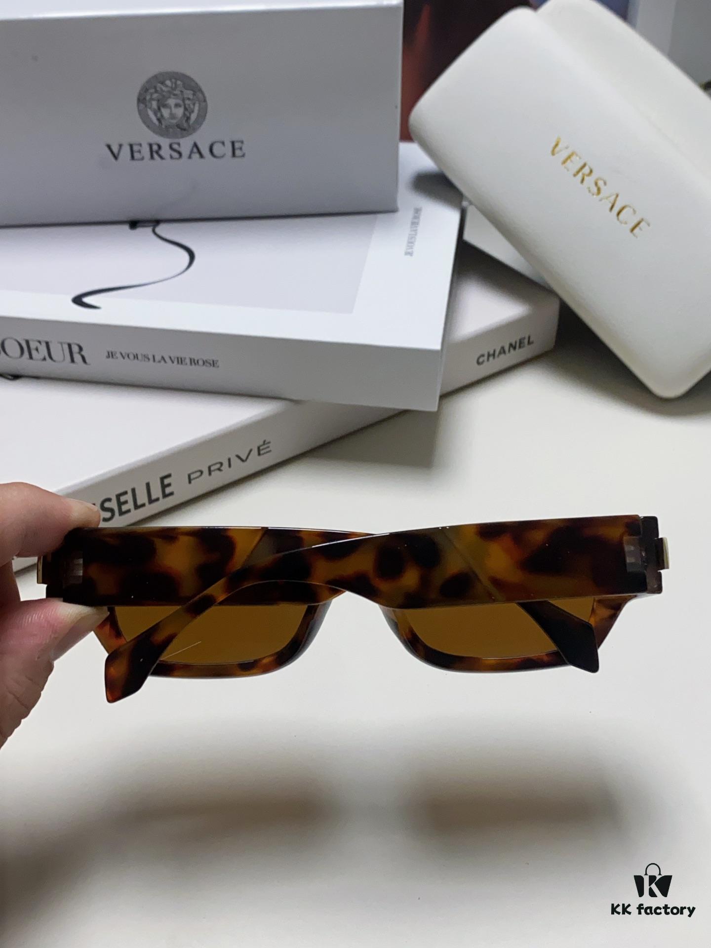 6931f95f3a89a121ed54a834 VERSACE 2024 New Classic Top Sunglasses, Rectangular Color-Block Street Style Unisex Eyewear